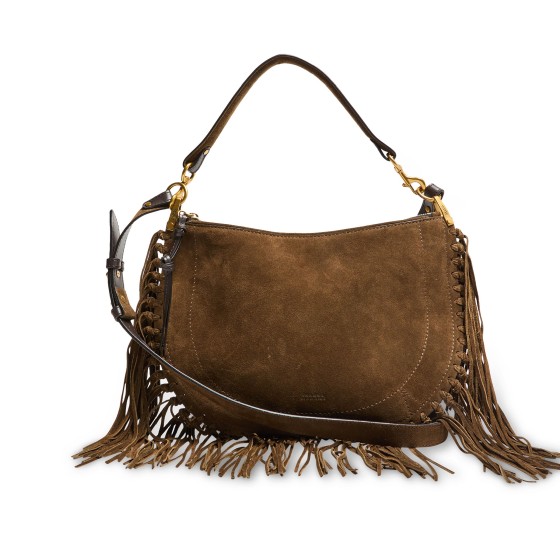 Oskan soft zipped shoulder bag - Metallic color