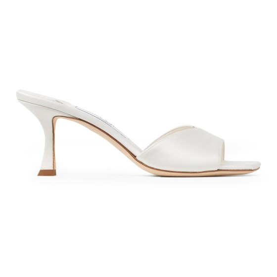 Skye 70 Mule Shoes - white