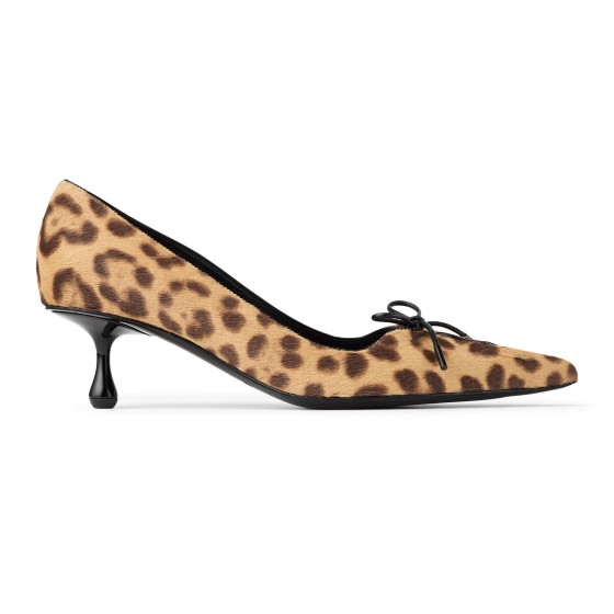 Scarlett 50 leopard high heels - Beige