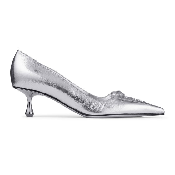 Scarlett 50 Silver High Heels - Silver