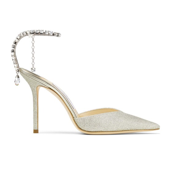 Saeda 100 High Heels - Silver