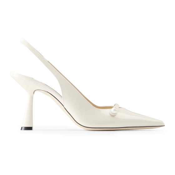 Amita 85 pumps - white