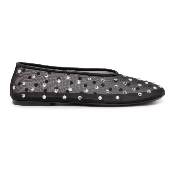 Mars Ballerina Flat Shoes - Black