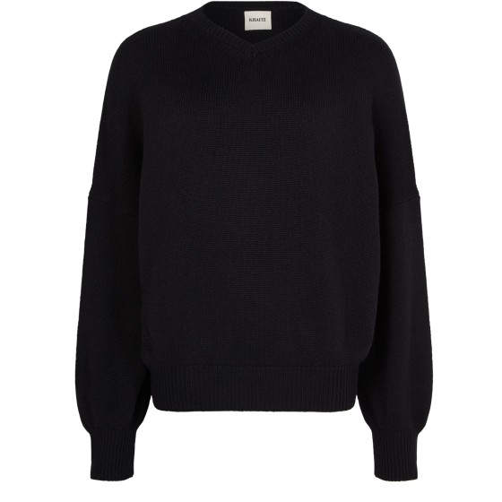 Wolfe cashmere V-neck sweater - Black