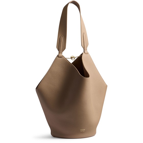 Small Lotus Tote Bag - brown