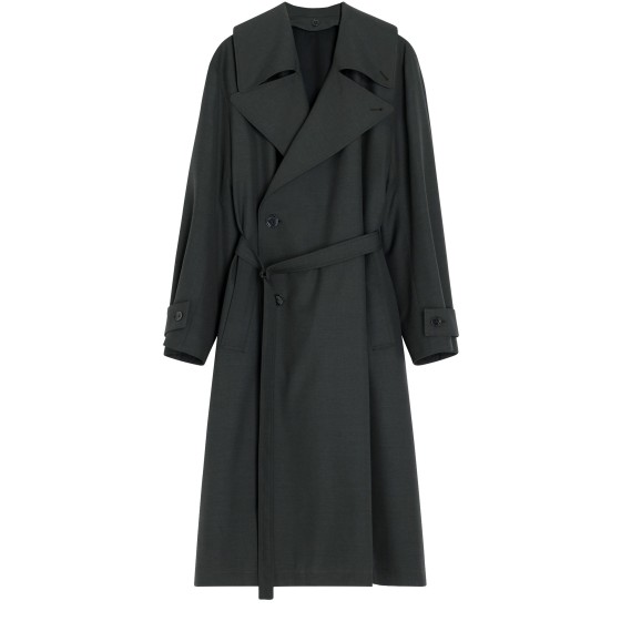 Trench coat with detachable lining - grey