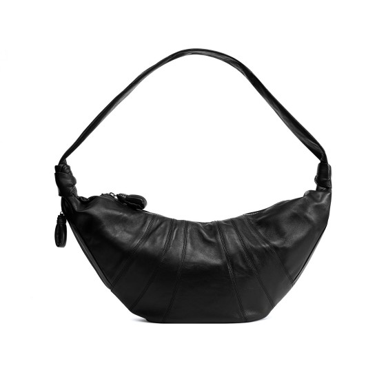 Croissant large handbag - Black