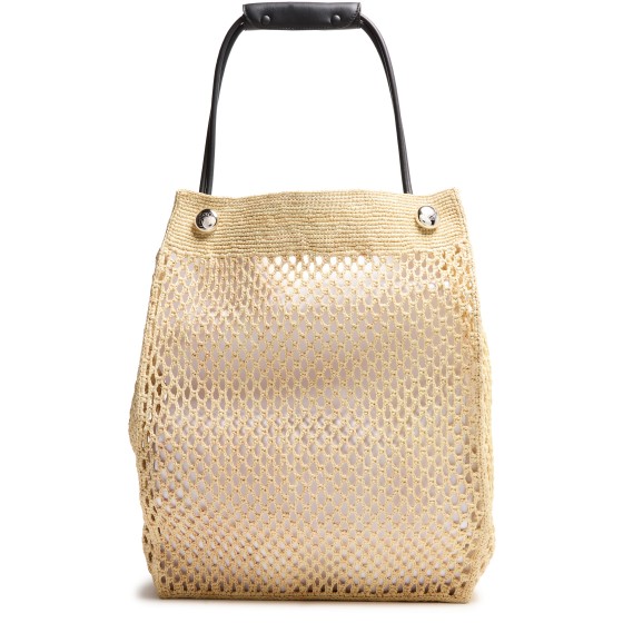 Pebble Honeycomb Hobo in raffia - Beige