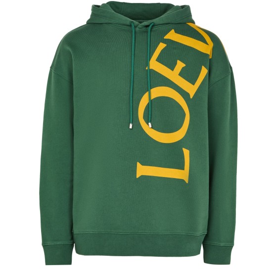 Cotton casual hoodie - Green