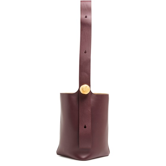 Pebble bucket bag - Burgundy