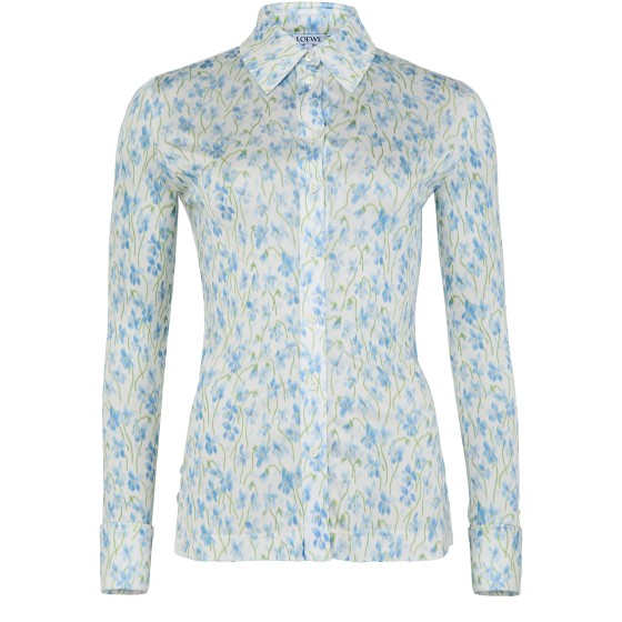 Shirt in viscose - white