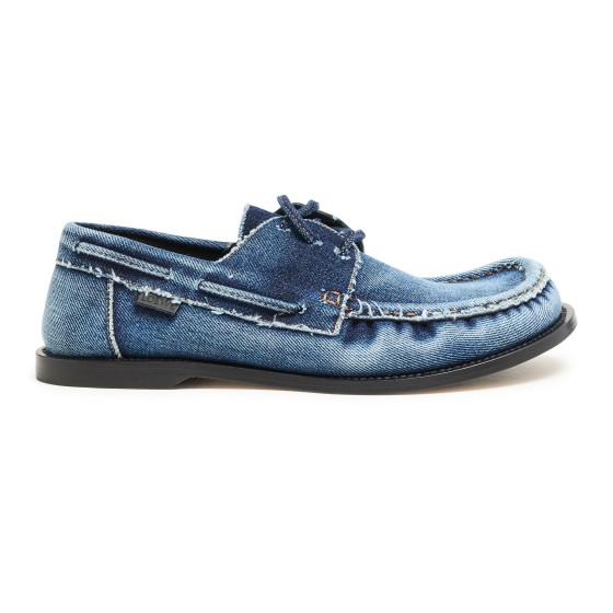 Campo Denim Moccasin Shoes - Blue