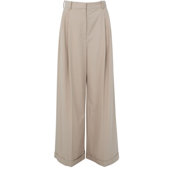 Wide-leg pants - Beige