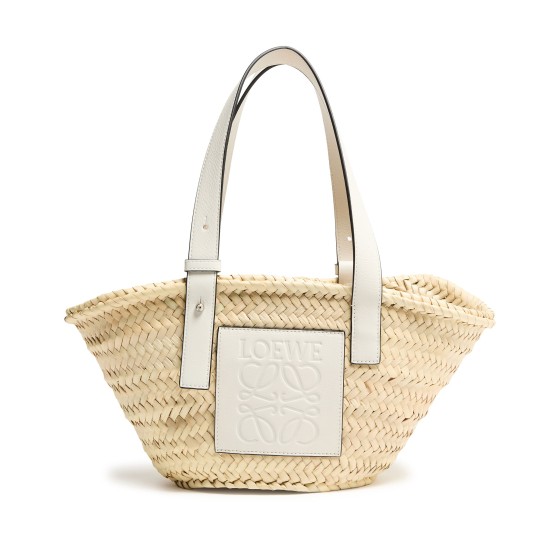 Small basket bag - white