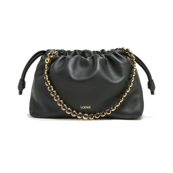 Flamenco mini leather bag - Black
