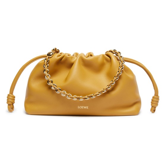 Flamenco mini leather bag - Beige