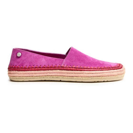 Rio suede and raffia espadrilles - pink