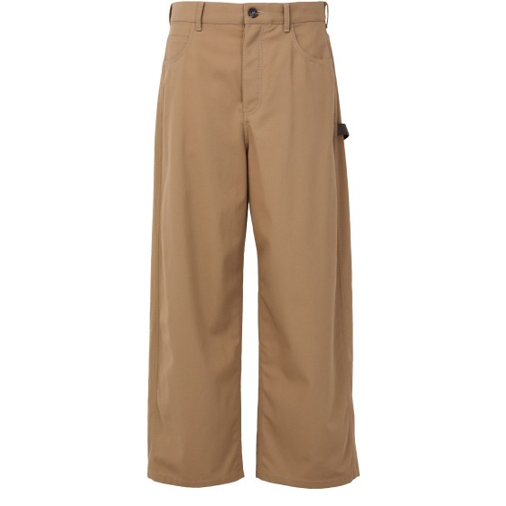 Carpenter pants in cotton - Beige
