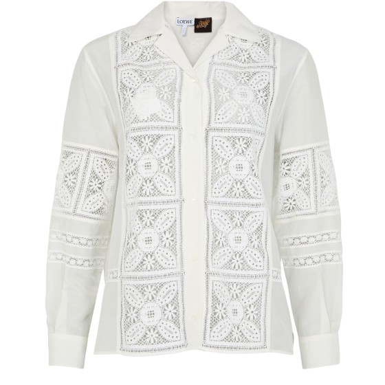 Cotton and silk shirt - white