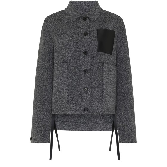 Practical Wool Coat - grey