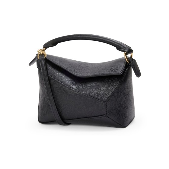 Puzzle Edge mini bag - Black