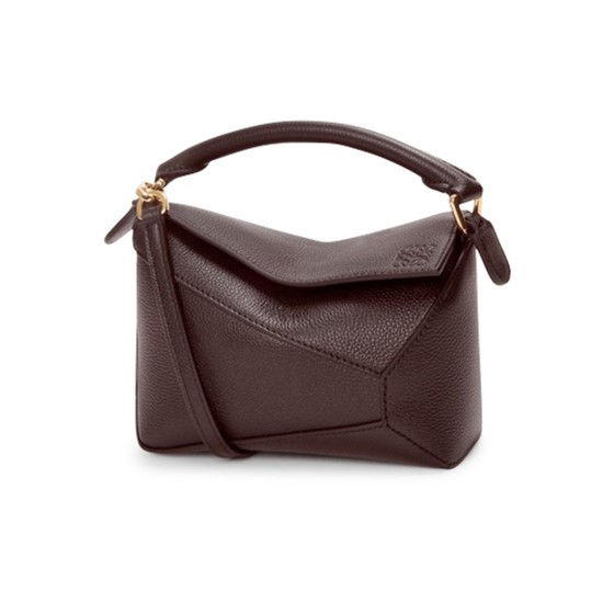 Puzzle Edge mini bag - brown