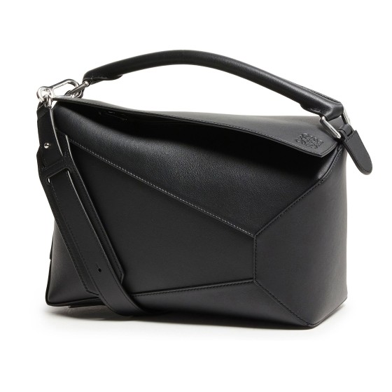 Puzzle Edge Handbag - Black