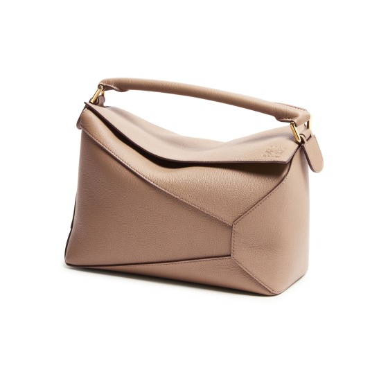Puzzle Edge small soft grained calfskin bag - Beige