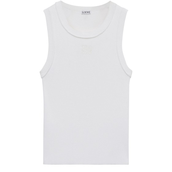 Anagram tank top in stretch viscose - white