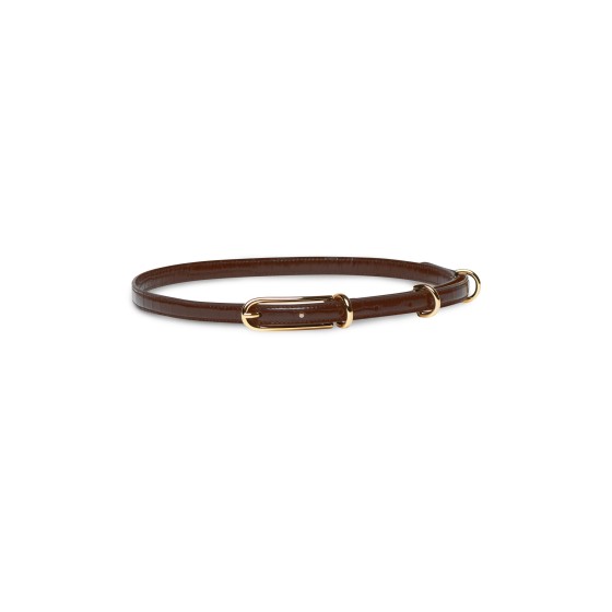 3-buckle belt - brown