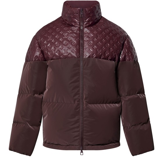 Loose down jacket - Burgundy