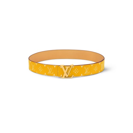 LV Initiales 40mm Reversible Belt - Yellow