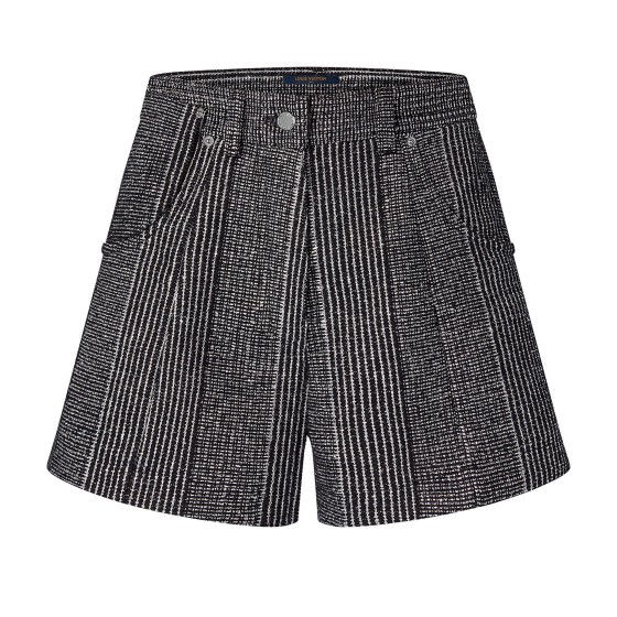 Metallic stripe shorts - Blue