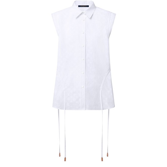 sleeveless shirt - white