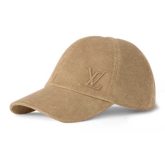 LV Corduroy Cap - Beige