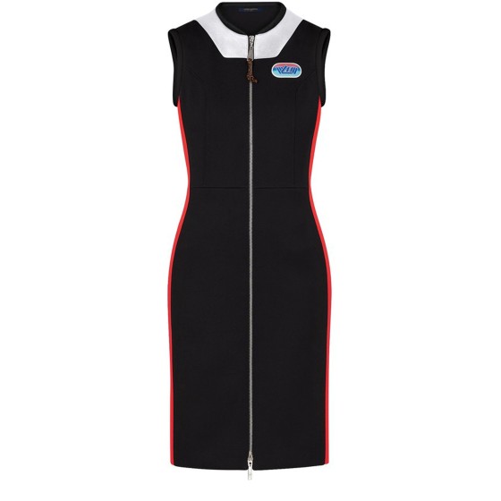 Biker bodycon dress - Black