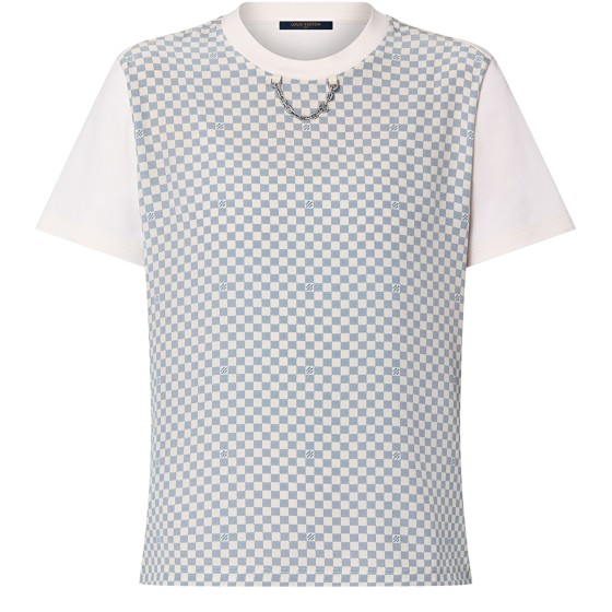 Damier Front T-Shirt - Blue