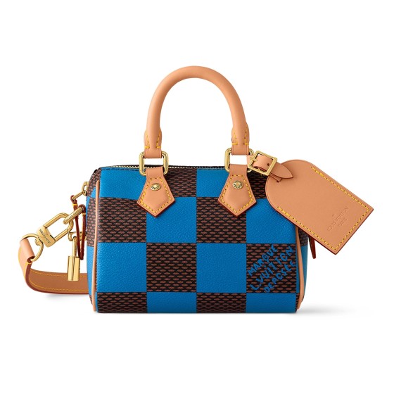SPEEDY 18 BANDOULIÈRE DAMIER POP Handbag - Blue