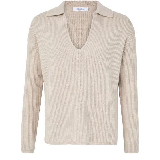 Polo neck sweater - Beige