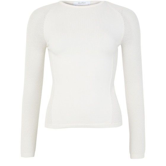 Tartufo long-sleeved top - white