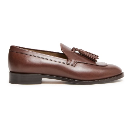 Leather loafers - brown
