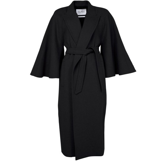 Long belted coat - Black
