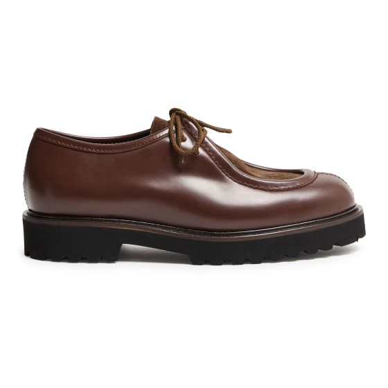 Track lace-up derbies - brown