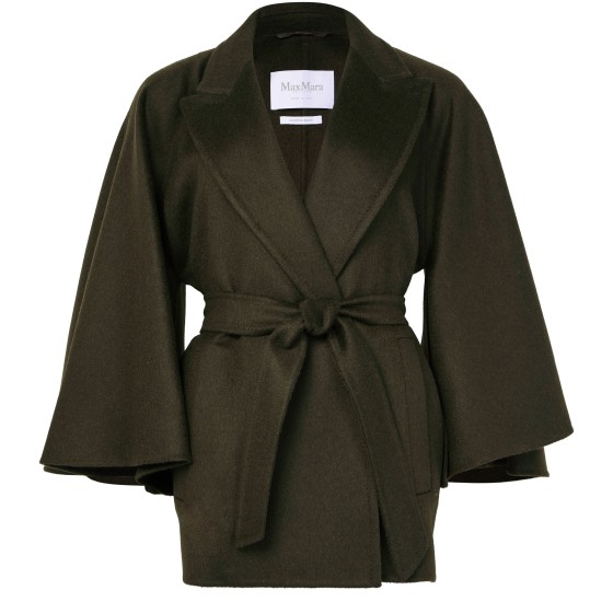 Verna belted coat - Green