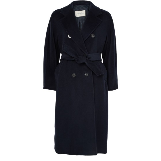 Madame 101801 belted coat - Blue