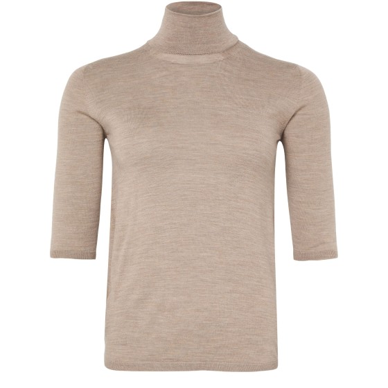 Turtleneck sweater - brown