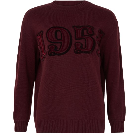 Fido round neck sweater - Red