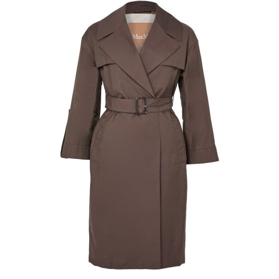 Belted trench coat - brown