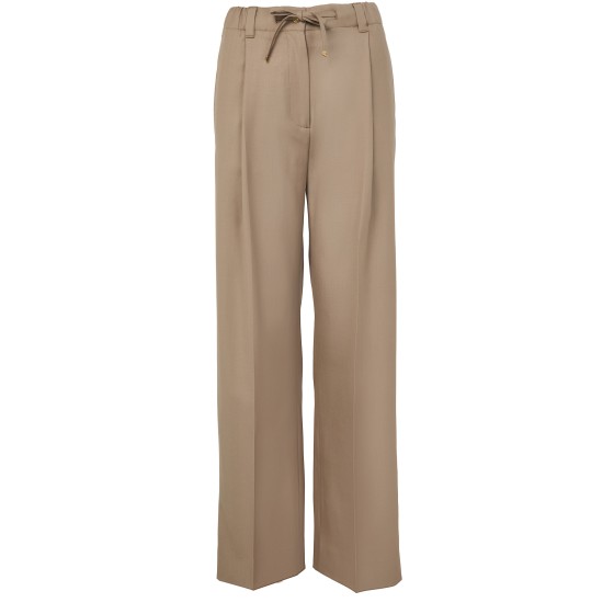 Wool trousers - Beige