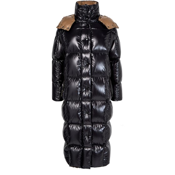 Panalba long puffer jacket - Black